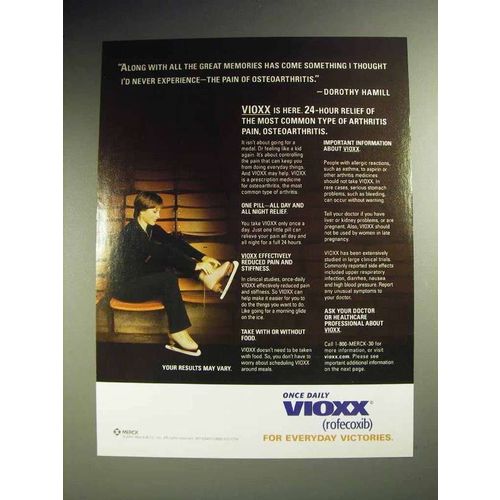 2002 Merck Vioxx Ad w/ Dorothy Hamill - Osteoarthritis