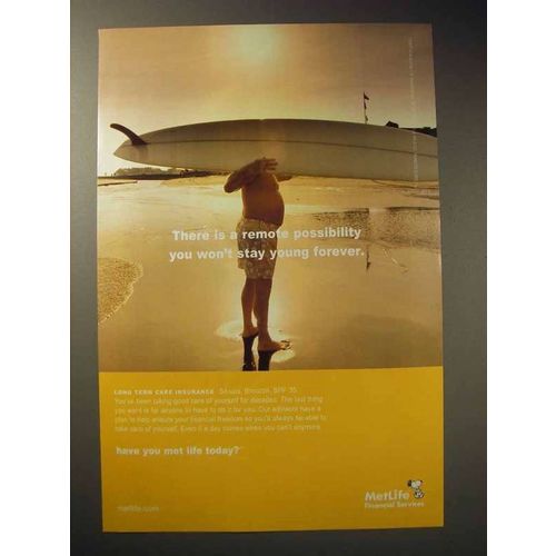 2002 Metropolitan Life Insurance Ad - Won't Stay Young