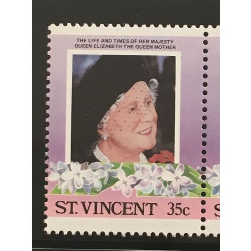 St Vincent 1985 Queen Elizabeth Mother 35c Unmounted Mint NHM SG 910 Sc861 stamp