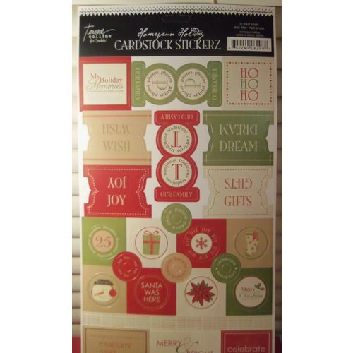 TERESA COLLINS FOR JUNKITZ HOMESPUN HOLIDAY CARD STOCK STICKERZ (STICKERS) NEW