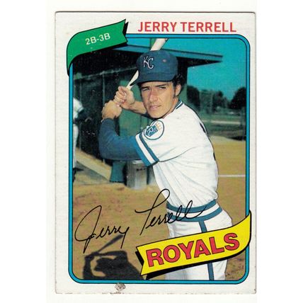1980 Topps baseball card 98 Jerry Terrell - Royals