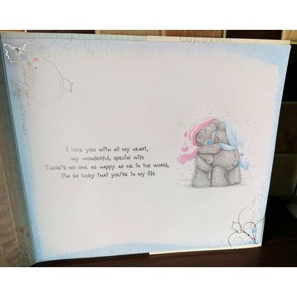 Me To You 3D Boxed Christmas Card - Wonderful Wife - Tatty Teddy - 006