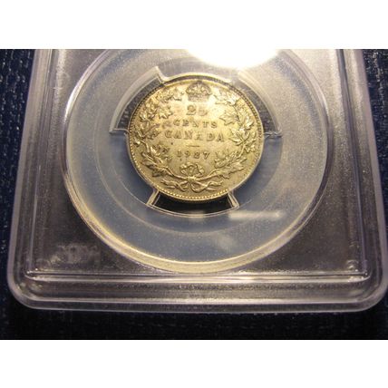 rare 1927 Canada 25c