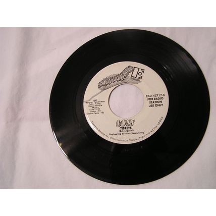 Roxy Promo 45-LISTEN TO THE MUSIC/TICKETS