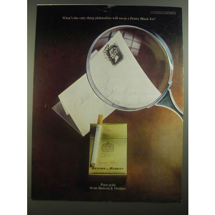 1967 Benson & Hedges Special Filter Cigarettes Ad - Penny Black