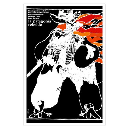 Cuban movie Poster.PATAGONIA.Argentina cinema film director Hector Olivera.Art