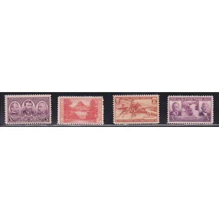 787 3c Sherman-Grant-Sheridan Fine MNH VA0578a