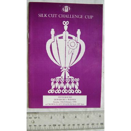 1996 programme Dewsbury v. Widnes, Silk Cut Challenge Cup 5th Round