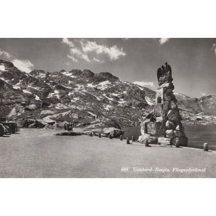 Gotthard Hospiz Hospice Switerland Real Photo Postcard