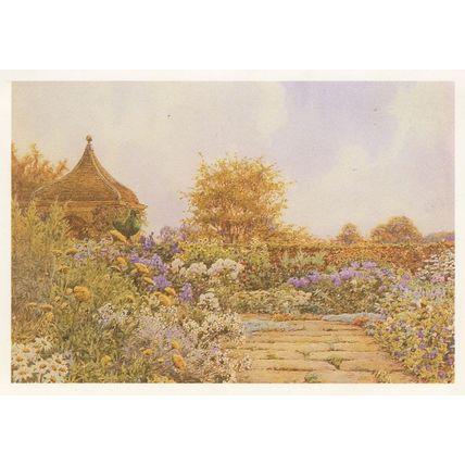 Hotel Belvedere Locarno Switzerland Painting Postcard