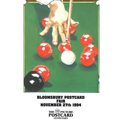 Snooker Pot The Black 1990s Limited Edition Advertising Postcard