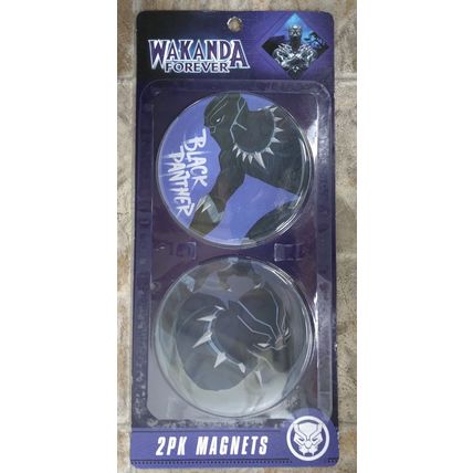 Marvel Wakanda Forever Black Panther 4" Magnets Purple Gray 2 Pack - FAST SHIP