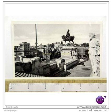 MONUMENT OF VICTOR EMMANUEL II, ROME, ITALY, Postcard, 1937, Postcard