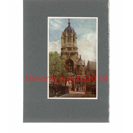 Tom Tower, Christ Church, Oxford, Book Illustration (Print), 1911