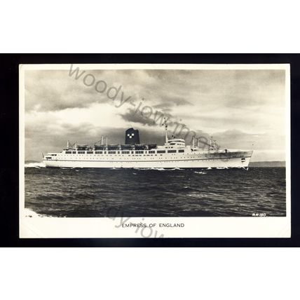 LS2904 - Canadian Pacific Liner - Empress of England - postcard