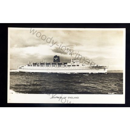 LS2899 - Canadian Pacific Liner - Empress of England - completed 1957 - postcard