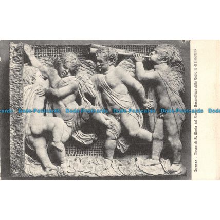 R055150 Postcard. Firenze. Museo di S. Maria del Flore. Bassorilievo della Cantc