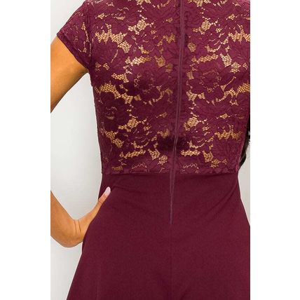 Floral Sheer Lace Combo Romper