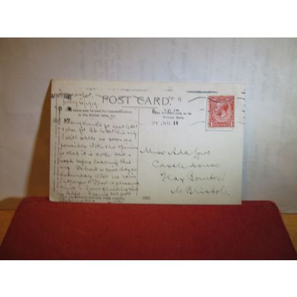 ANNE HATHAWAY'S COTTAGE, Stratford -Upon-Avon used postcard by Salmon 1911? pm =