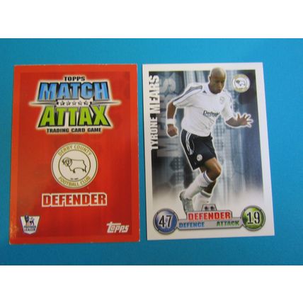 Tyrone Mears - Derby County Match Attax 2007/08 Football Card