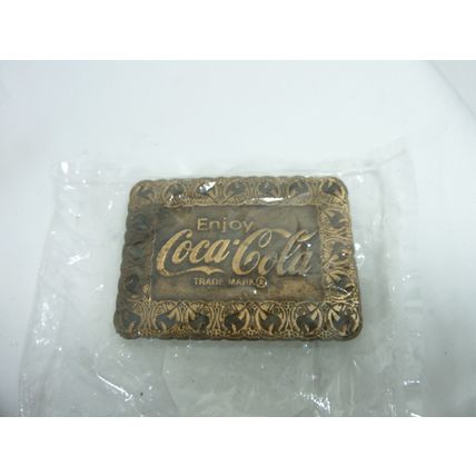 Vintage 1970's Enjoy Coca-Cola Brass Belt Buckle*
