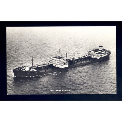 TA0909 - ESSO Oil Tanker - Esso Winchester - built 1958 - postcard