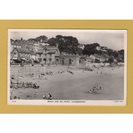 Beach And Seafront, Saundersfoot - Postally Used - Saundersfoot September 1956