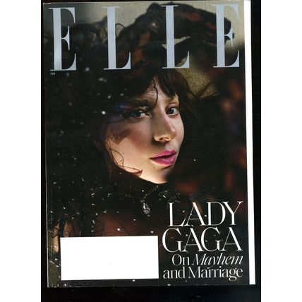 Elle magazine LADY GAGA Cover "On Mayhem and Marriage" Lady Gaga as Herself NEW