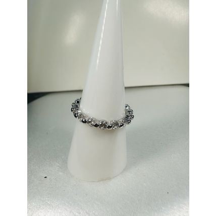 Bomb Party Sz7 Revealed BP Ring Fashion Jewelry RBP Flush Full Wrap Rhodium Pl