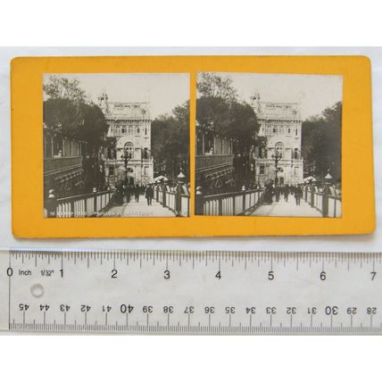 Stereoscopic Card EXPon 1900 Pavillon De La Presse