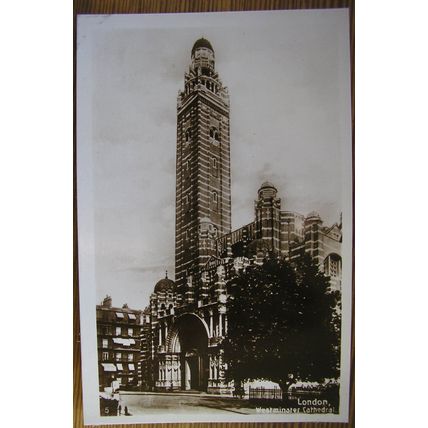 c1930 Postcard Westminster Cathedral, London