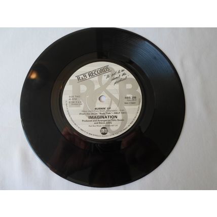 7" 1981 IMAGINATION . FLASHBACK. RBS 206.. BURNIN UP. R& B RECORDS, EXCELLENT