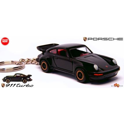 ULTRA RARE KEYCHAIN BLACK PORSCHE 911 CARRERA TURBO TEA TRAY