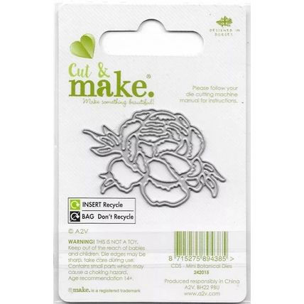 Cut & Make. Rose Die Set. Die Cutting Cardmaking Scrapbooking Crafts