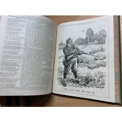 RARE* WW1 JULY-DEC 1916 PUNCH MAGAZINE BOUND VOLUME 151 ILLUSTRATED BOOK (P8)