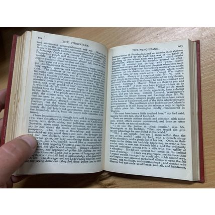c1910s W M THACKERAY "THE VIRGINIANS" FICTION ILLUSTRATED ANTIQUE BOOK (P3)