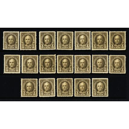 551//623, Mint VF NH WHOLESALE Lot SCV $499.65 - Stuart Katz