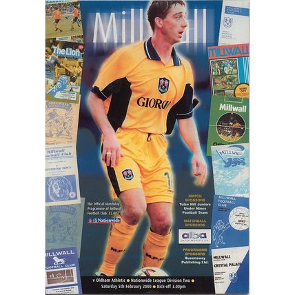 MILLWALL v OLDHAM ATHLETIC NATIONWIDE LEAGUE DIV 2 2000