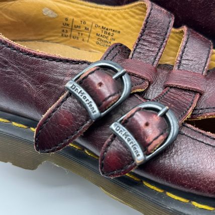 Vintage Dr. Martens Mary Jane UK 9 US 10 EU 43 Grunge Y2K Rare Toe Scuff Strap