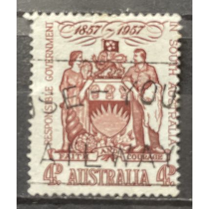 AUSTRALIA 1957 SG 0296 USED #2