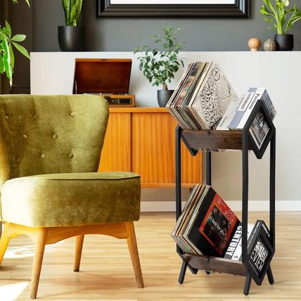 Hadulcet Vinyl Record Holder, LP Storage Shelf, Record Storage Rack for Albums,