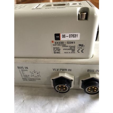 NEW SMC US2984-20,EX230-SDN1,EX230-CB2,VVQ2000 DEVICENET MANIFOLD VALVE,Se