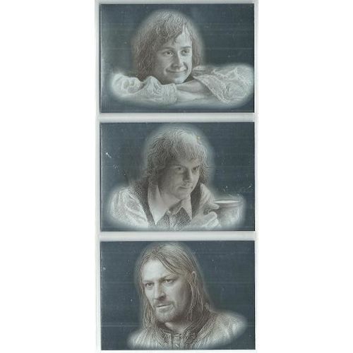 LORD OF THE RINGS MASTERPIECE ' SILVER FOIL ART set (2006)