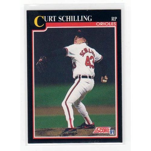 1991 Score Curt Schilling baseball card #788 – Orioles