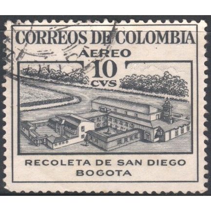 Colombia 1954 - SG789 - 10c black - San Diego Monastry, Bogota - used