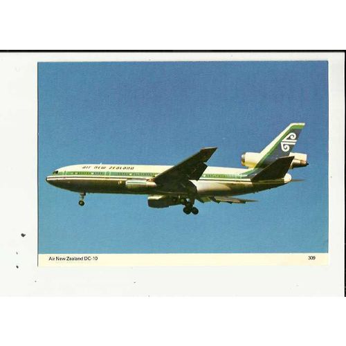 Aviation AIR NEW ZEALAND DC-10 Postcard by Skilton & Fry (309)