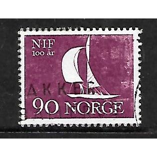NORWAY 1961 SPORT 90 ORE YACHTING MAUVE SG 511 FINE USED
