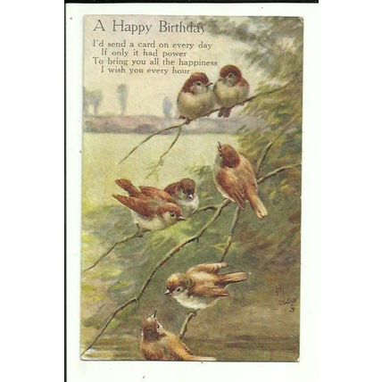 TUCK OILETTE "Nightingale" Postcard (1752 B)