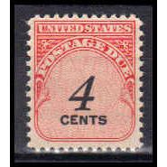 J92 4c Postage Due Fine MNH KA0403