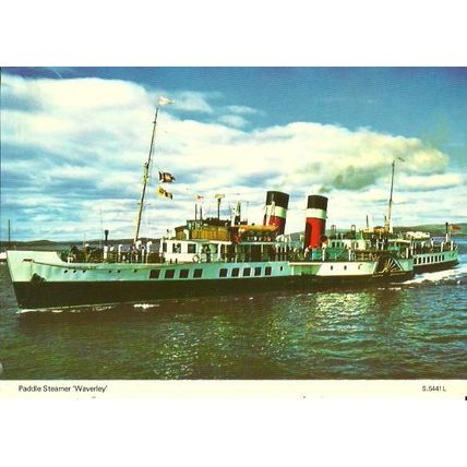 Waverley Excursions PS WAVERLEY Postcard (Dennis S.5441.L)